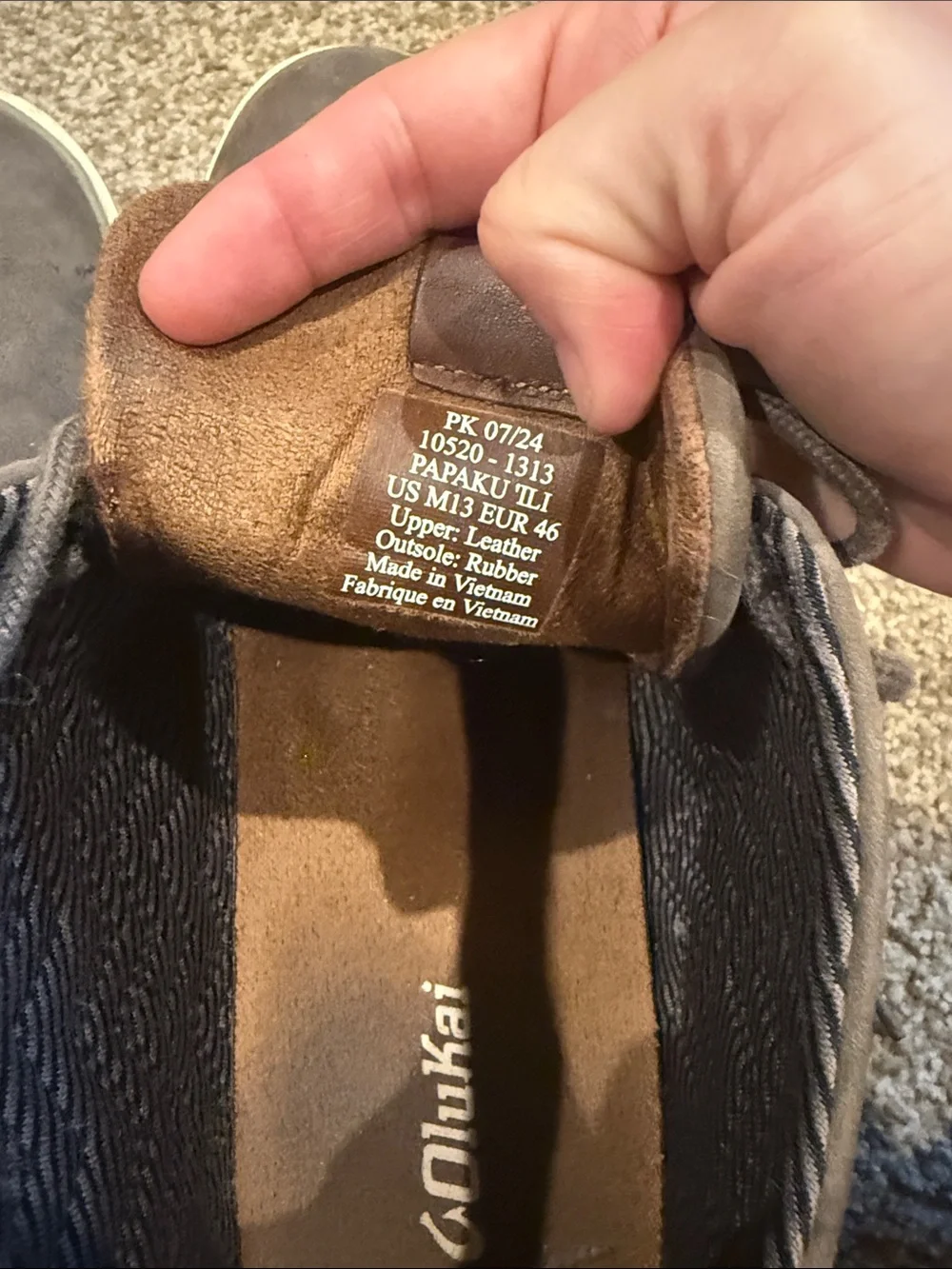 Men's Casual Lace-Up OluKai Papakū ‘Ili